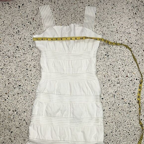 White tiered midi sundress medium m Love Harmony like Zimmerman - Picture 4 of 6